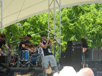 Jungle Jim playing the Country Trumpet at LAC 2012